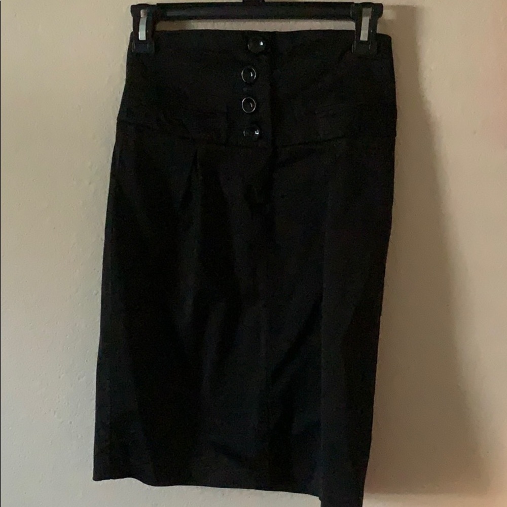 Black pencil skirt